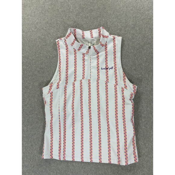 Barstool Sports Tops - Barstool Sports Sleeveless Golf Shirt (Women's XL) White